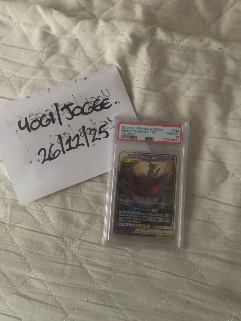 [Pokemon] PSA 10 JP Gengar/Mimikyu Tagbolt