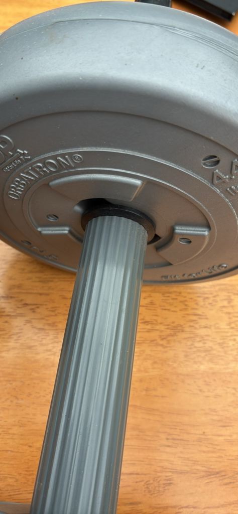 Two hand held dumb bells