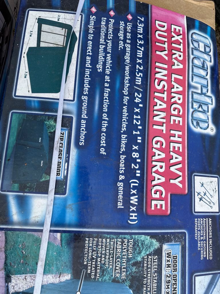Clarke extra large heavy duty instant garage 