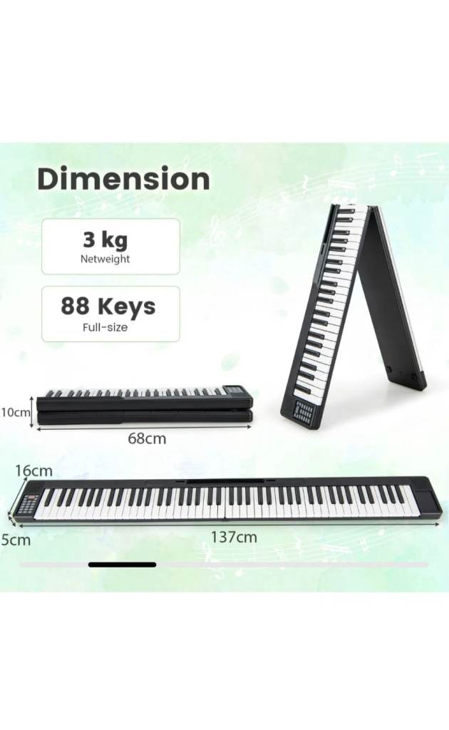 Foldable 88 key Digital Piano 