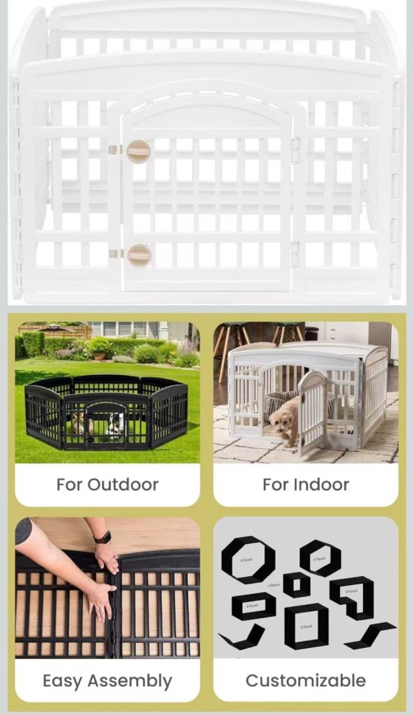 White Pet Playpen / Dog Pen