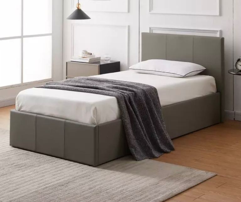 Single End Open Ottoman Bed Frame - Grey Brand New unopened