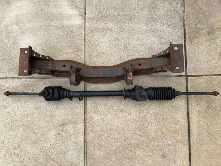 Ford Escort rack and pinion and modified crossmember 