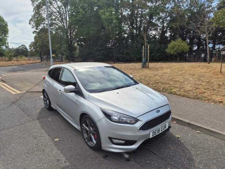 LOVELY ULEZ FREE FORD FOCUS 2018 18 1.5 TD, TURBO DIESEL SILVER ST SPORTS EDITION, PRICE:£5995