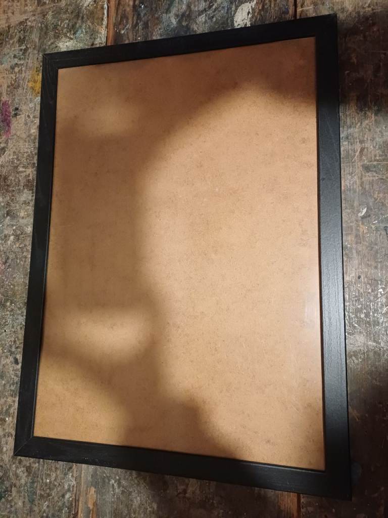 A3 wood effect plastic/hard carboard black picture frame
