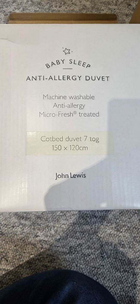 Cotbed Duvet BNIB