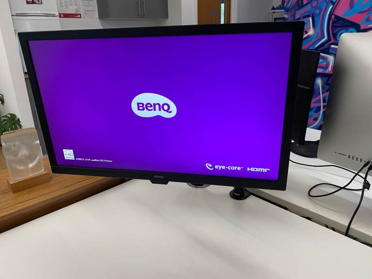 image for Ben q 27inch GL2780-B monitor plus desk mount