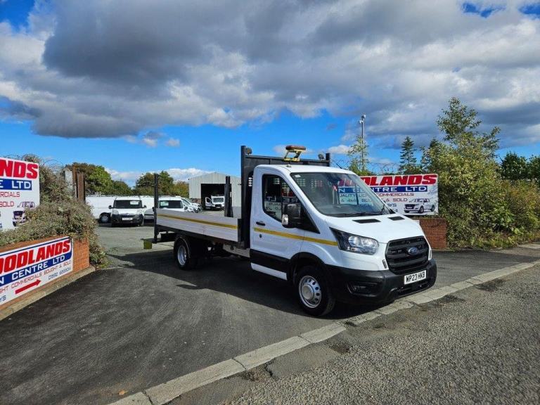 2023 ON 23 PLATE FORD TRANSIT350 LEADER 130BHP TDCI RWD LWB DROPSIDE PICKUP ULEZ