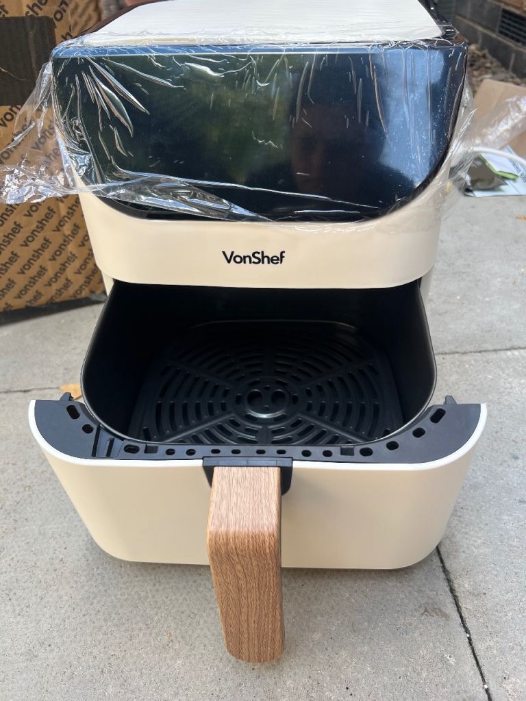 NEW VonShef Fika Cream 6L Air Fryer