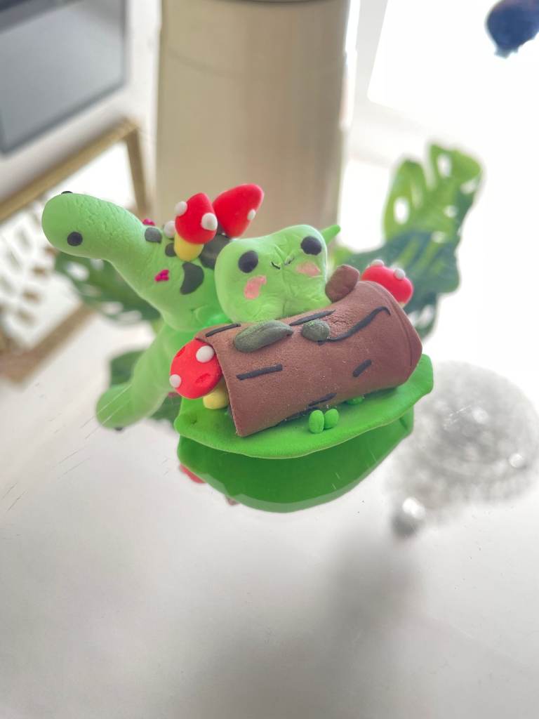 Pinterest inspired handmade air dry clay desk decor