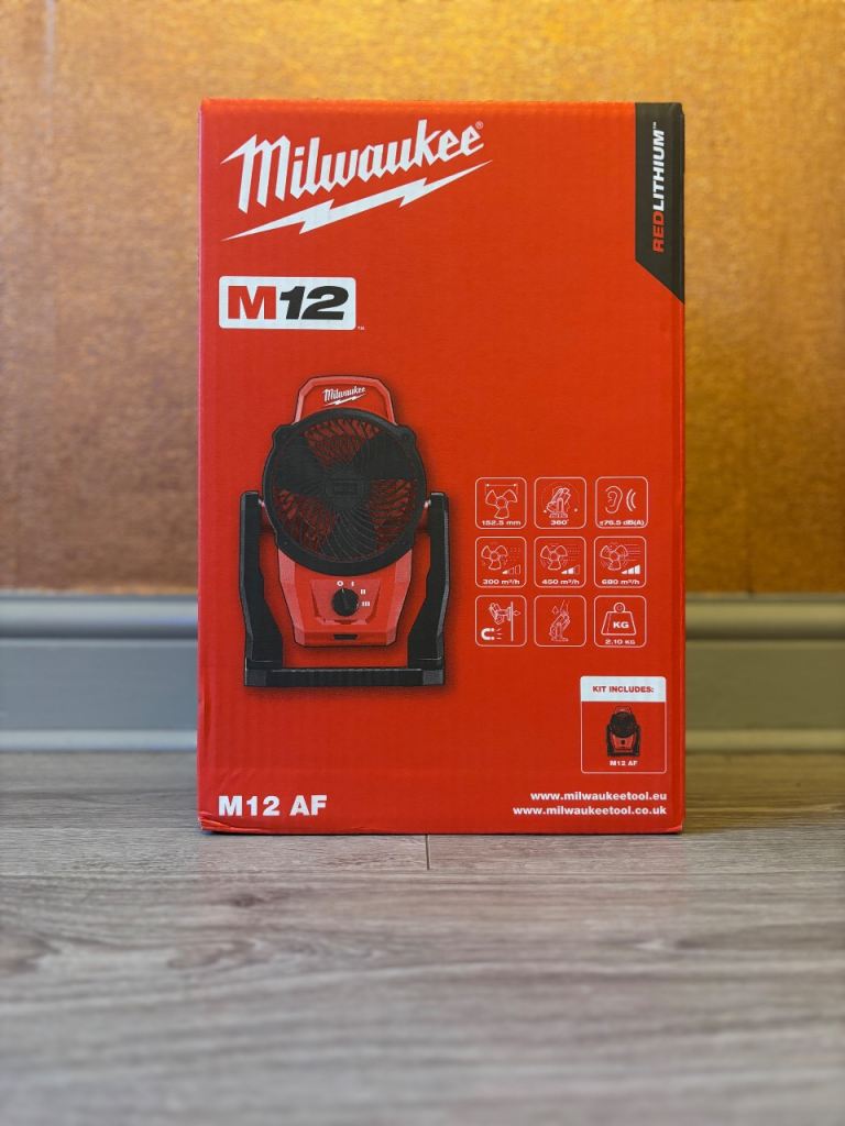 image for Milwaukee M12AF M12 Cordless Air Fan 4933 4782 28