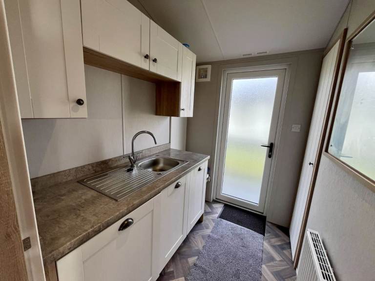 Luxury twin lodge for sale at Newquay Holiday Park, Cornwall TR8 4HS - Excellent condition