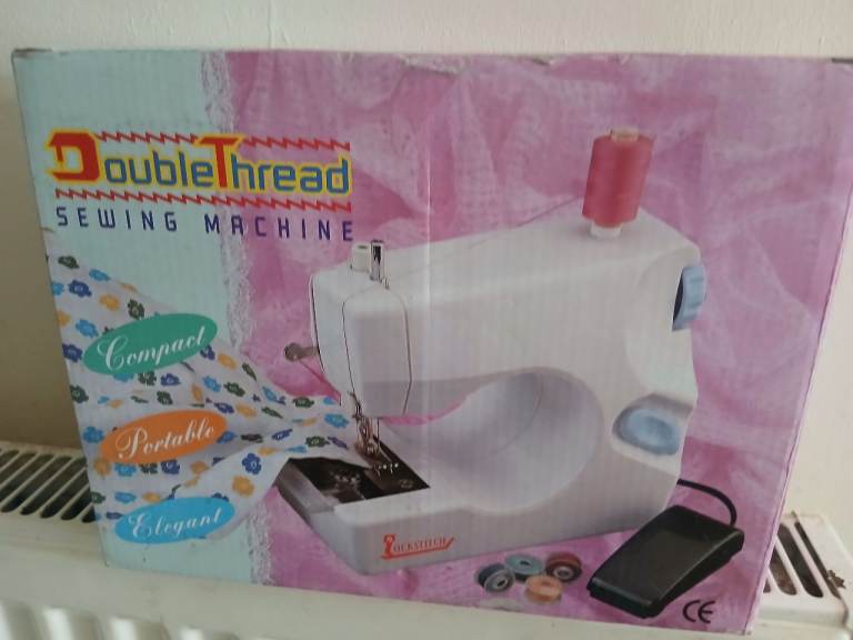 Brand New Double Thread Sewing Machine - Compact & Portable