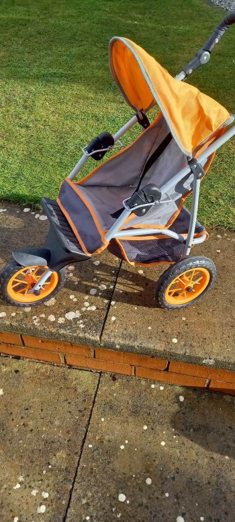 3-wheeler Collapsible Dolls Pushchair