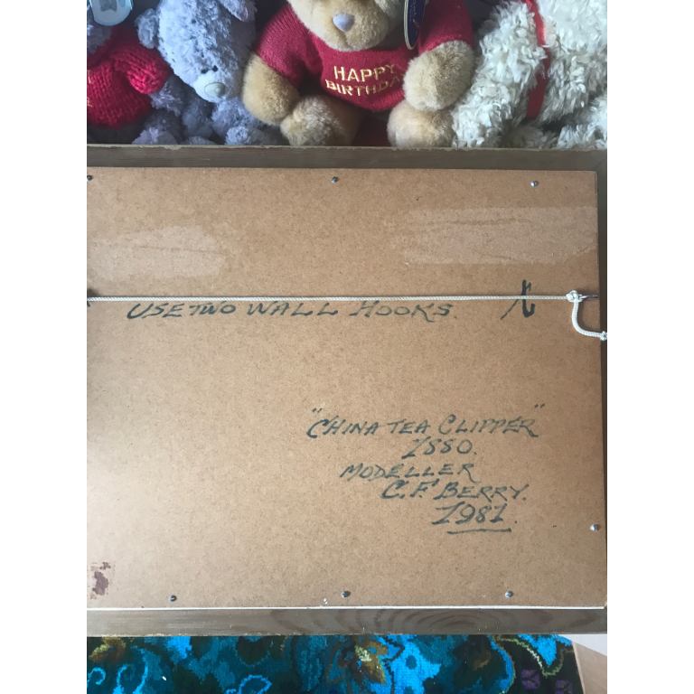 China tea clipper in frame