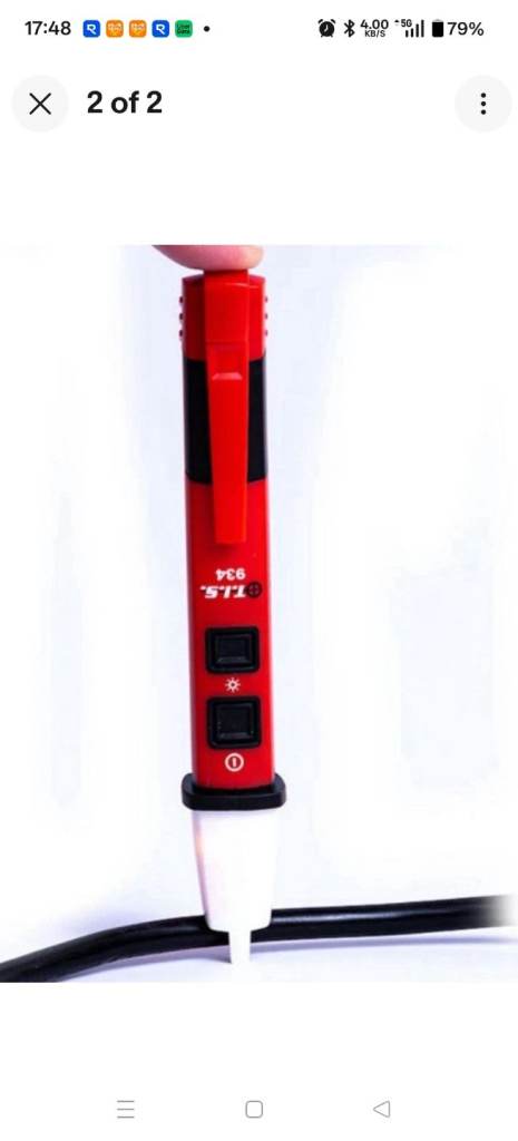 Live voltage cable tester stick
