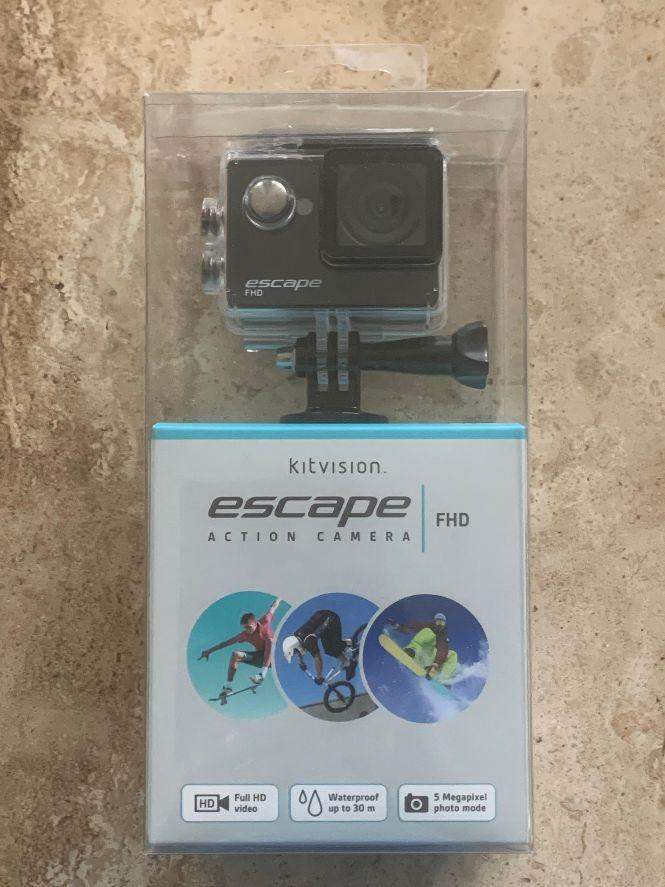 Kitvision Escape Action Camera - FHD - High Definition Video - 5 MP JPEG - Brand New
