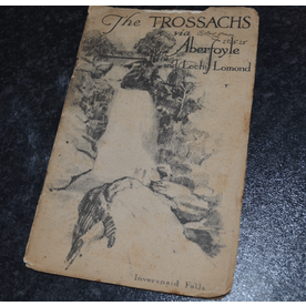 The Trossachs Via Aberfoyle and Loch Lomond Tourist Travel Guide Early 1900s Map