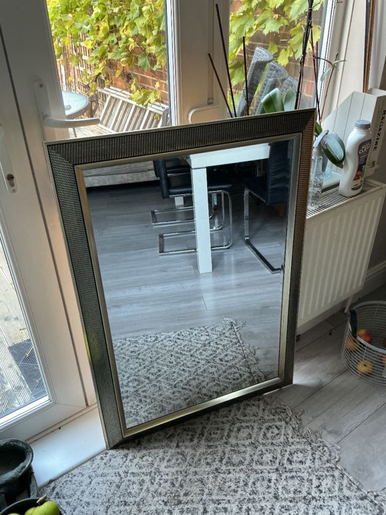 Large golden Framed wall mirror-Good Condition