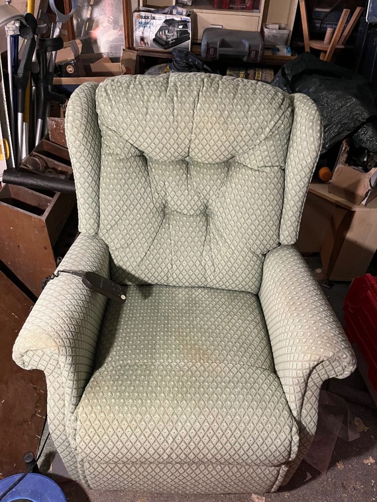 Comfortable Fabric Recliner Armchair – Good Condition