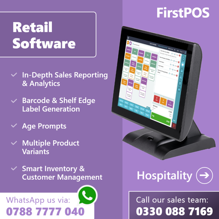17-inch touchscreen EPOS POS cash register till system for retail businesses
