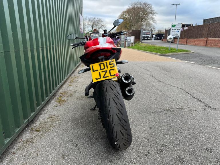 Ducati Monster 1200S White Stripe 2015 Red 23k Full Ducati History Ohlins