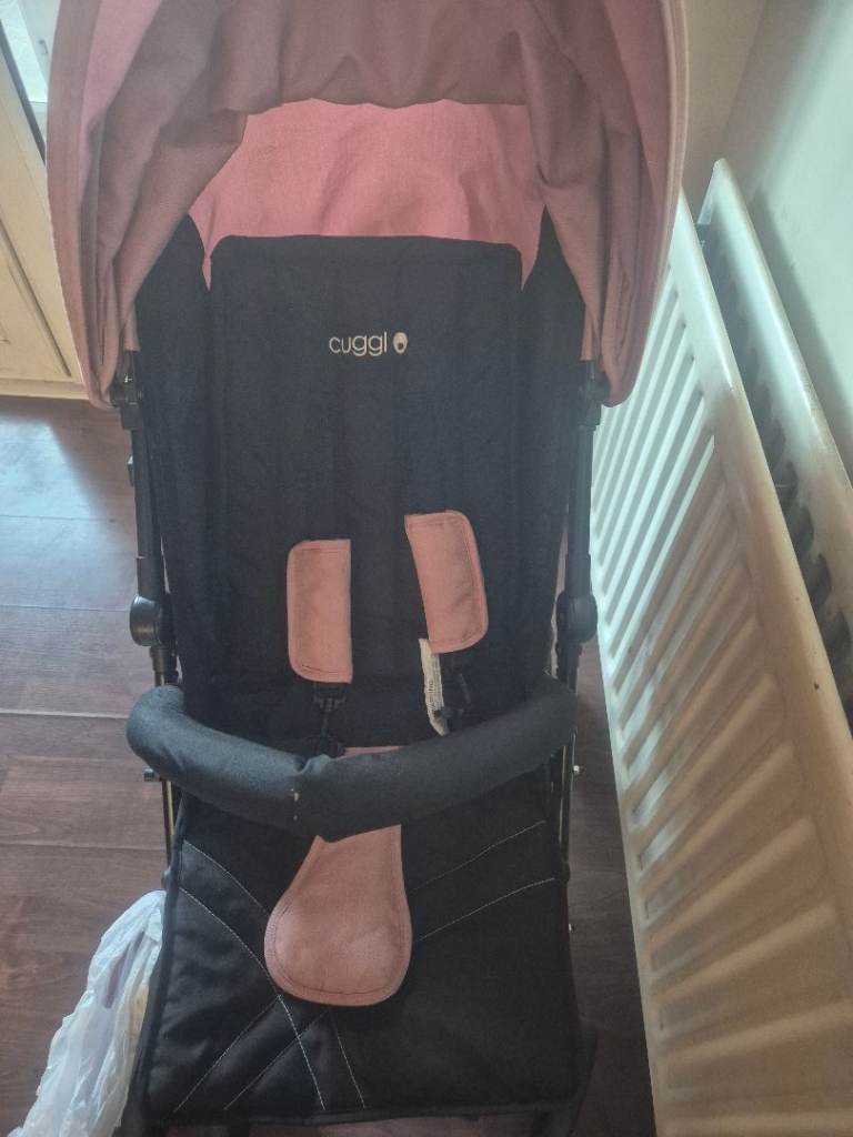 Cuggl Pushchair/Stroller – Pink and Black, Good Condition
