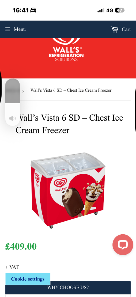 Brand new walls vista 6 SD commercial chest