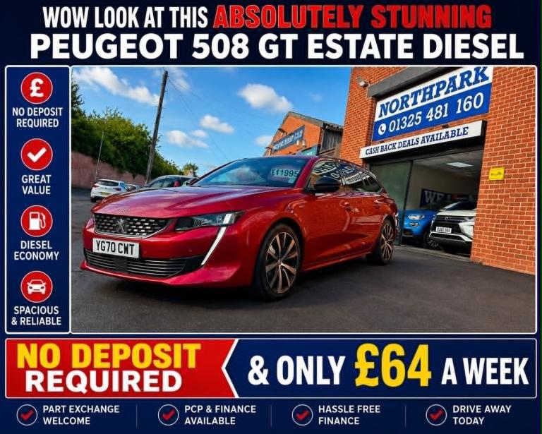 2021 Peugeot 508 1.5 BlueHDi GT Line 5dr ESTATE Diesel Manual