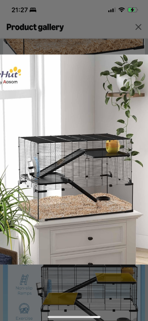 Brilliant size hamster cage 