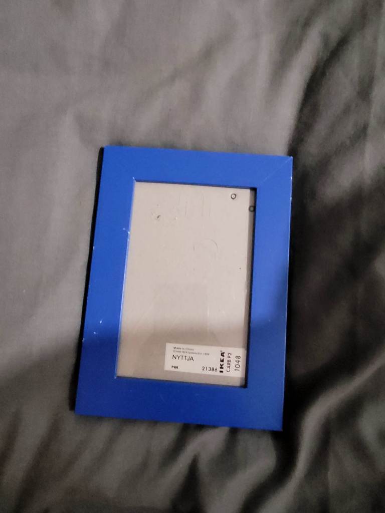 image for IKEA NYTTJA Blue Photo Picture Frame 4x6" Used UK/US Size Open to Offers