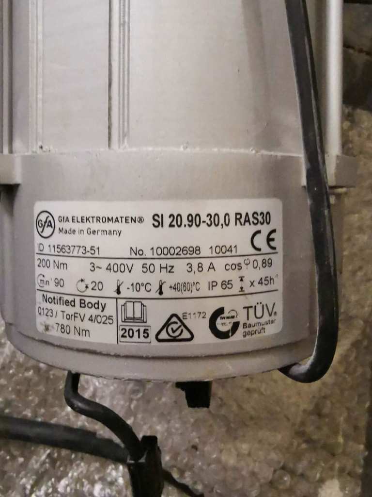 Novoferm Industrial Door Motors – 2 Complete Sets – Used