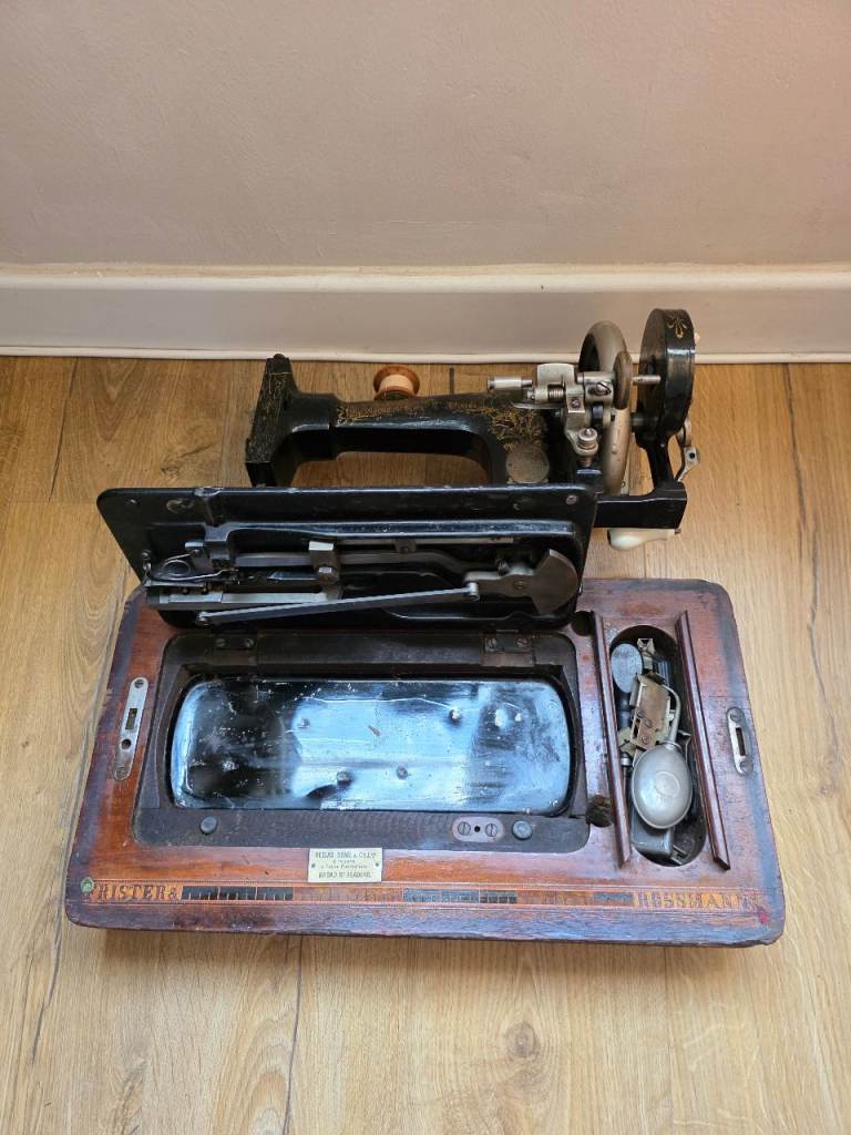 Two Antique Sewing Machines - Singer + Frister & Rossmann