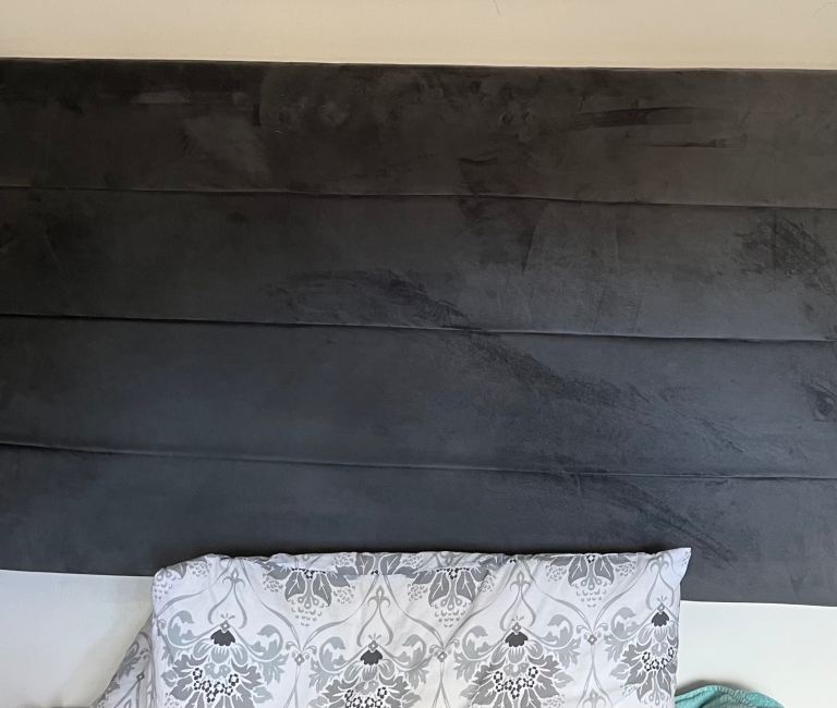 Free Grey Fabric Headboard – Good Condition