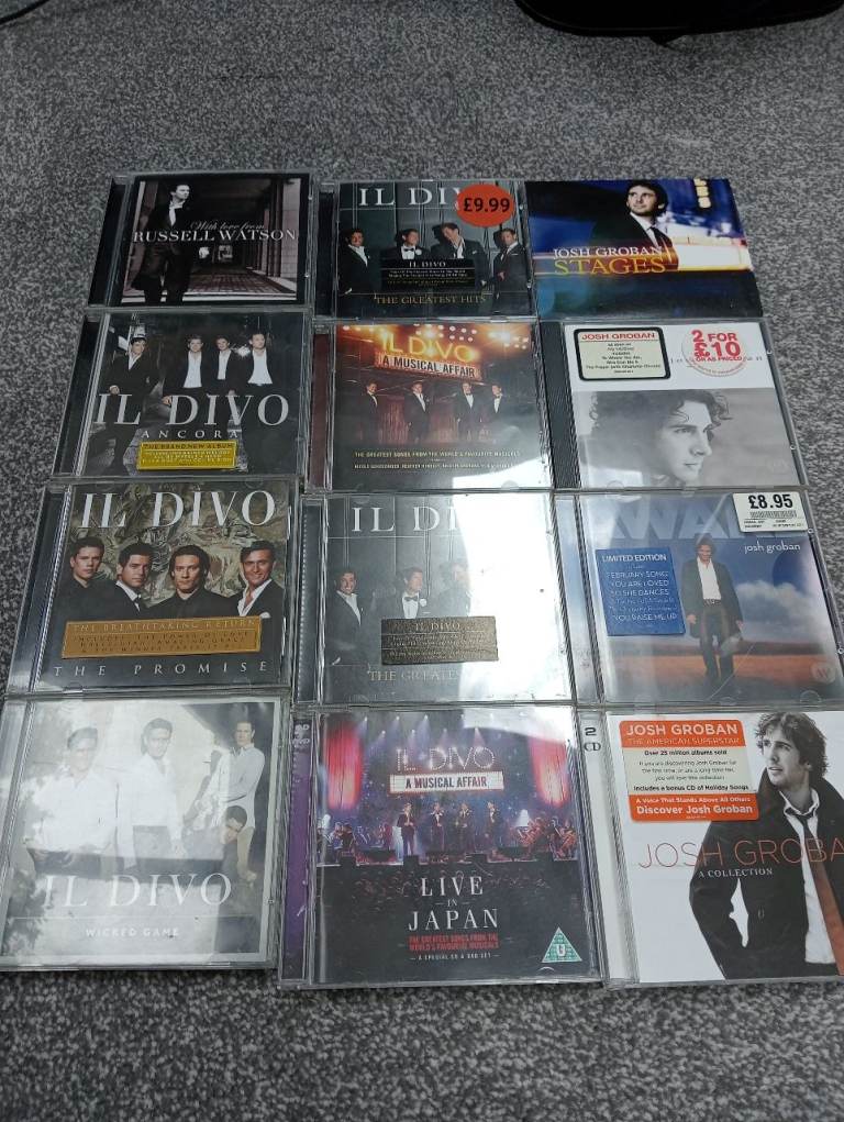 Job Lot of Classic Crossover CDs – Il Divo, Josh Groban, Russell Watson
