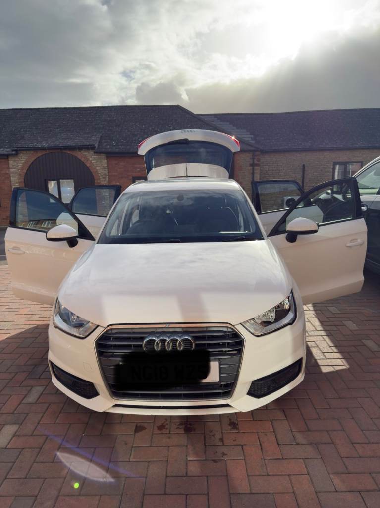White Audi A1 Sportback 2018