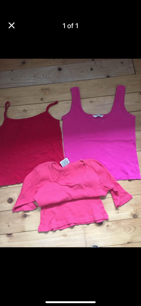 (580) Ladies tops x3, size 12/medium