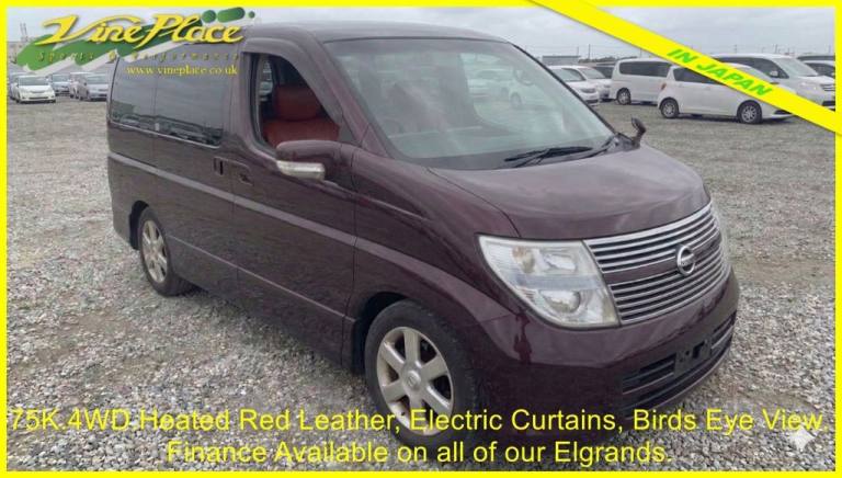 2008 Nissan Elgrand 3.5 4WD Highway Star Red Leather Premium Edition, 8 Seats, Auto MPV Petrol Au...