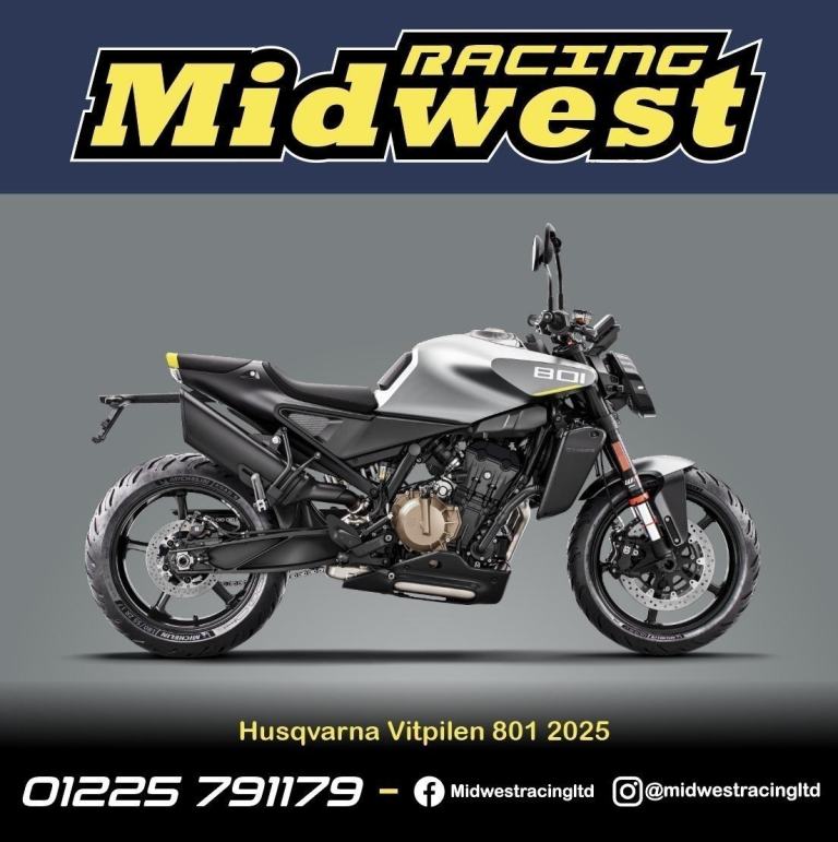 Husqvarna Vitpilen 801 Silver 2025 26 PLATE 1 LEFT