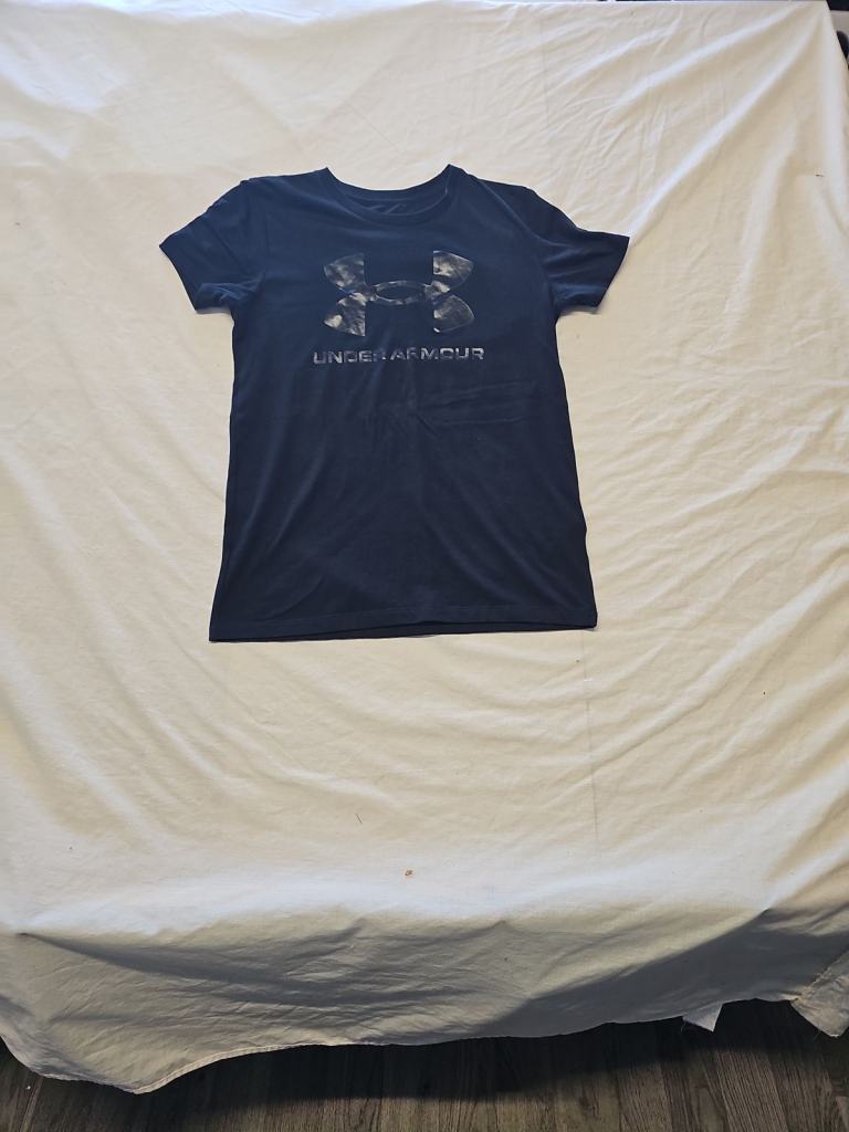 Under Armour Classic Logo Graphic T-Shirt Navy Blue Small UU1117