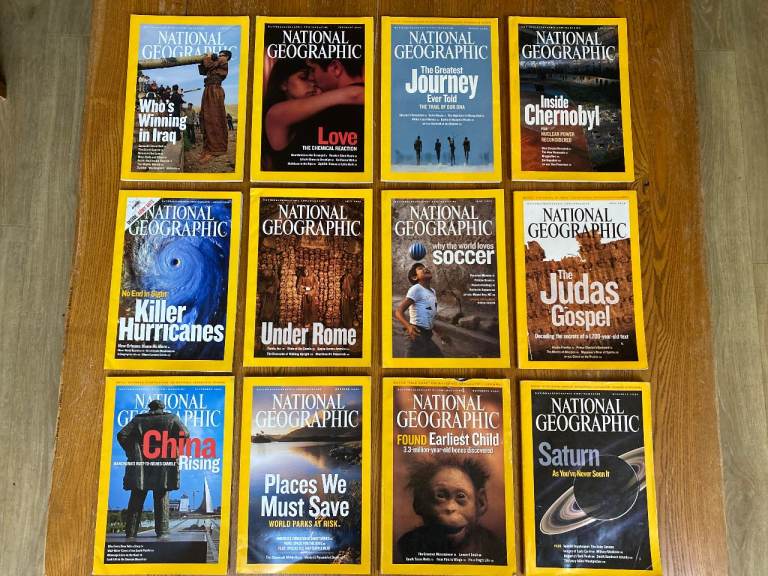 2006 National Geographic Magazines Bundle, Complete 12 Issues, January-December
