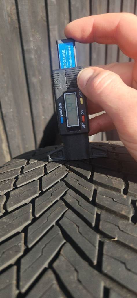 Bridgestone all weather tyres 5mm tread x2 195 55 20 in