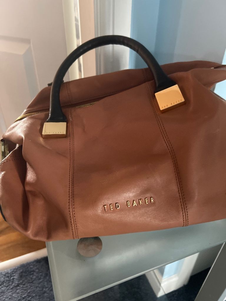 Ted Baker Brown Leather Handbag – Good Condition