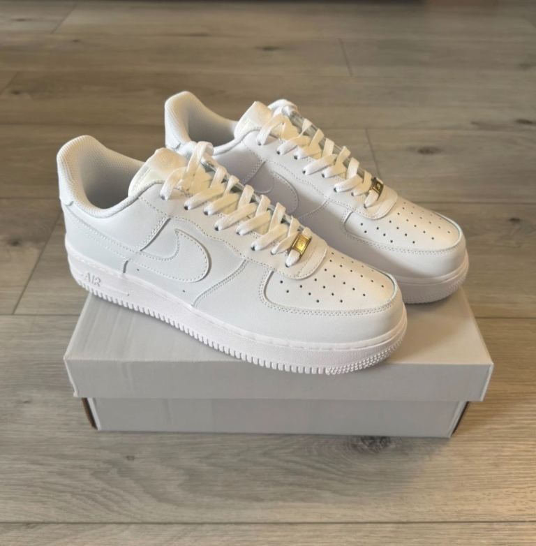 Nike Air Force 1 Black Trainers/All Sizes/Next Day Delivery