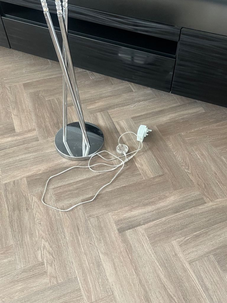 Next LED Floor Lamp - Silver, Good Condition