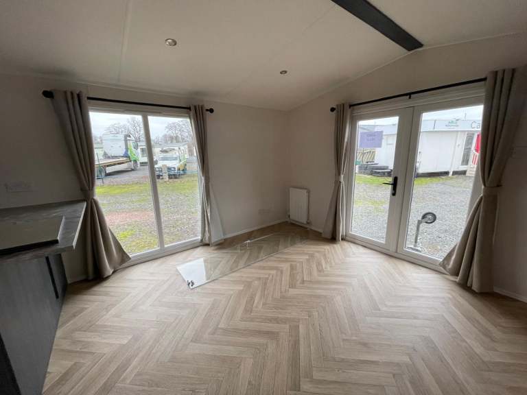 Static Lodge For Sale Off Site Nationwide Contemporary XL 1 Bedroom, 39x13