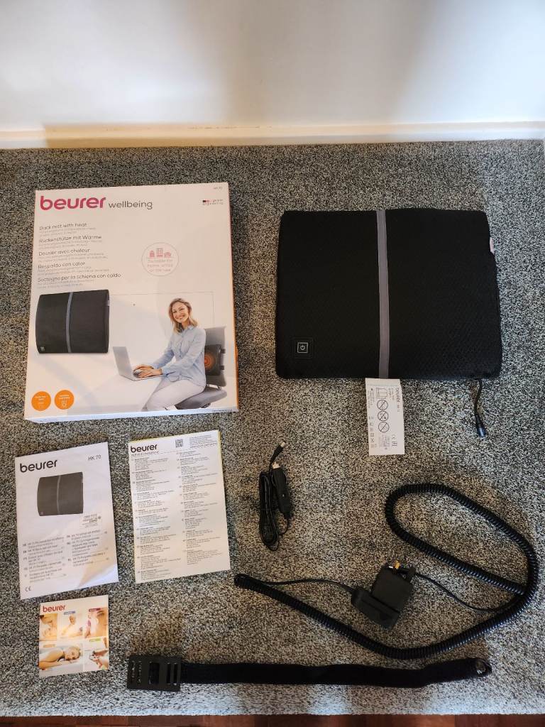 BEURER Heated Back Rest Pad For Car or Home Use