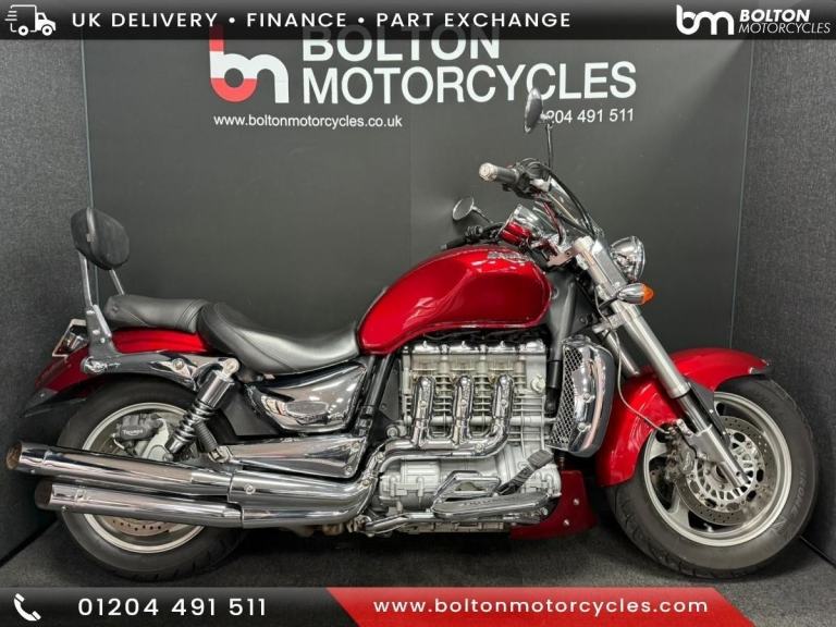 Triumph Rocket 111 Motorcycle Red Custom Cruiser