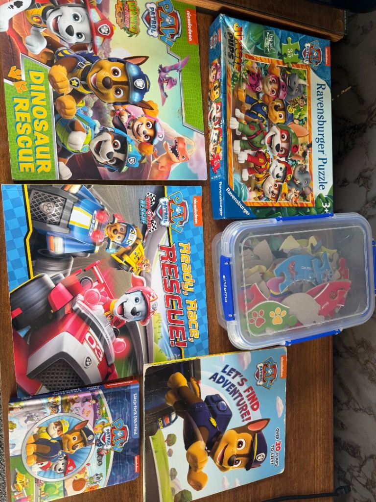 Paw patrol books & puzzles