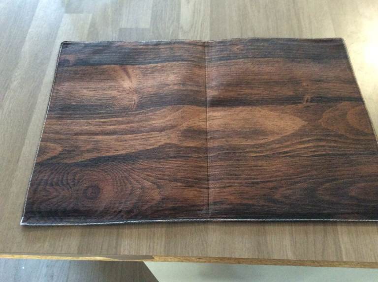 Wood Effect Dinner Plate Table Coaster Set Of 4